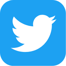 twitter logo in blue